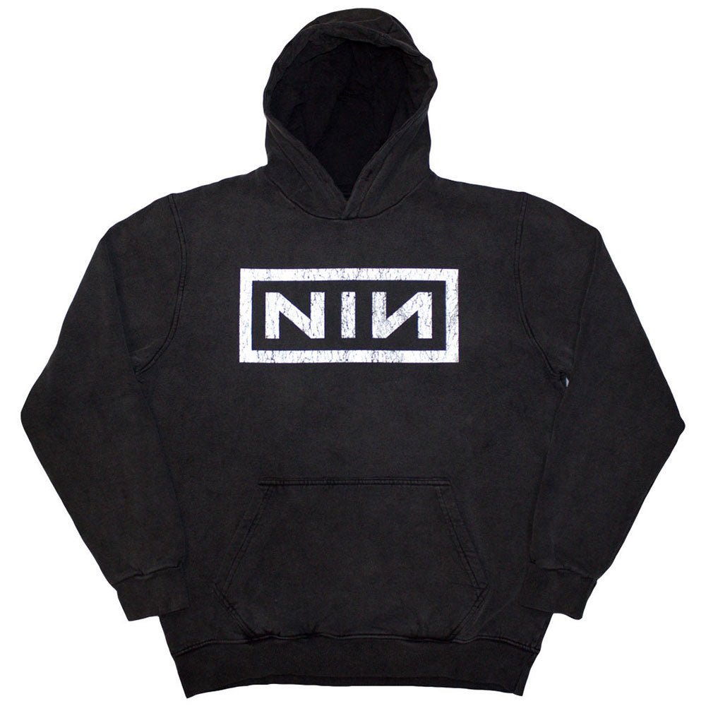 【予約商品】 NINE INCH NAILS ナインインチネイルズ - Classic Logo / Stone Wash / Charcoal Grey / パーカー・スウェット / メンズ - PGS